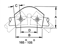 AIS 07&nbsp;165-105 DEGREE VARIABLE ELBOW